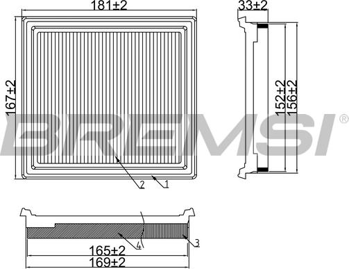 Bremsi FA1116 - Gaisa filtrs ps1.lv