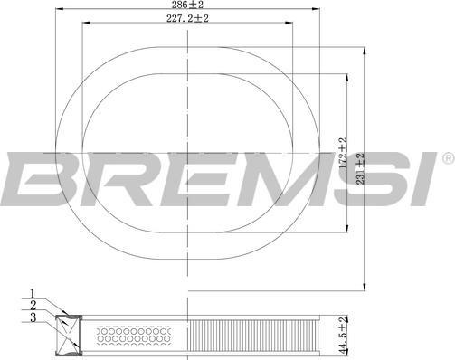 Bremsi FA2080 - Gaisa filtrs ps1.lv