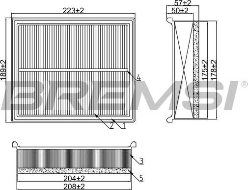 Bremsi FA2179 - Gaisa filtrs ps1.lv