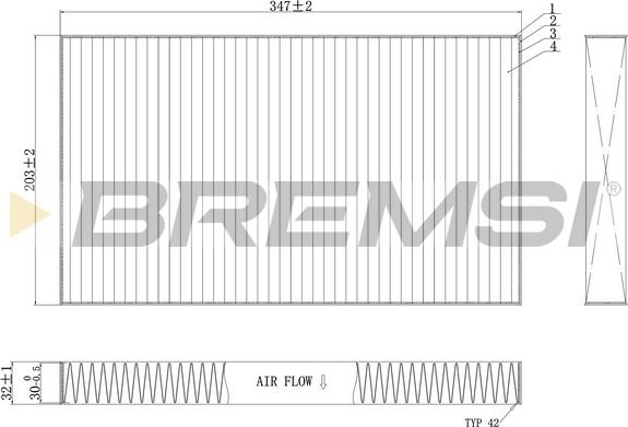 Bremsi FC0954C - Filtrs, Salona telpas gaiss ps1.lv