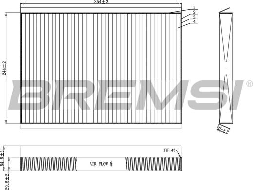 Bremsi FC0962C - Filtrs, Salona telpas gaiss ps1.lv