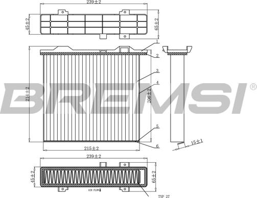 Bremsi FC0911C - Filtrs, Salona telpas gaiss ps1.lv