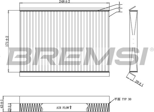 Bremsi FC0929C - Filtrs, Salona telpas gaiss ps1.lv