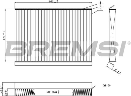 Bremsi FC0929 - Filtrs, Salona telpas gaiss ps1.lv