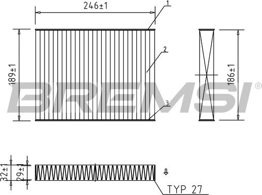 Bremsi FC0923A - Filtrs, Salona telpas gaiss ps1.lv