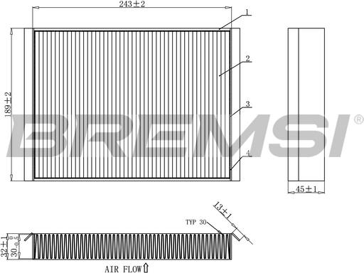 Bremsi FC0923C - Filtrs, Salona telpas gaiss ps1.lv