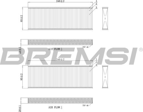 Bremsi FC0970 - Filtrs, Salona telpas gaiss ps1.lv