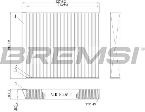 Bremsi FC0971 - Filtrs, Salona telpas gaiss ps1.lv