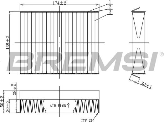 Bremsi FC0490C - Filtrs, Salona telpas gaiss ps1.lv