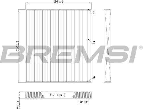 Bremsi FC0498 - Filtrs, Salona telpas gaiss ps1.lv