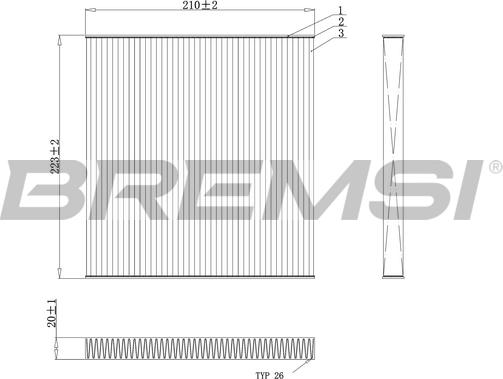 Bremsi FC0445A - Filtrs, Salona telpas gaiss ps1.lv