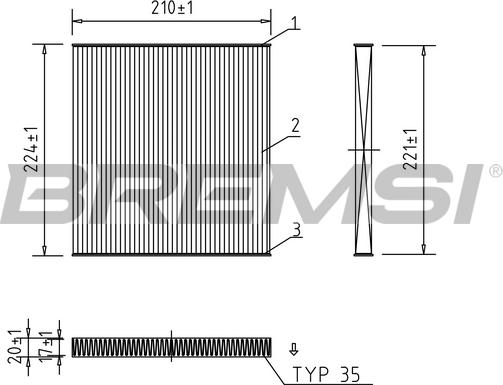 Bremsi FC0445 - Filtrs, Salona telpas gaiss ps1.lv