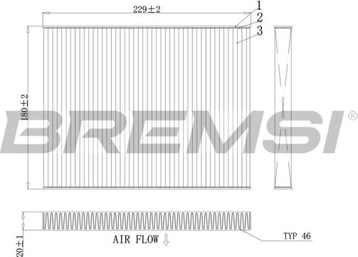 Bremsi FC0443 - Filtrs, Salona telpas gaiss ps1.lv