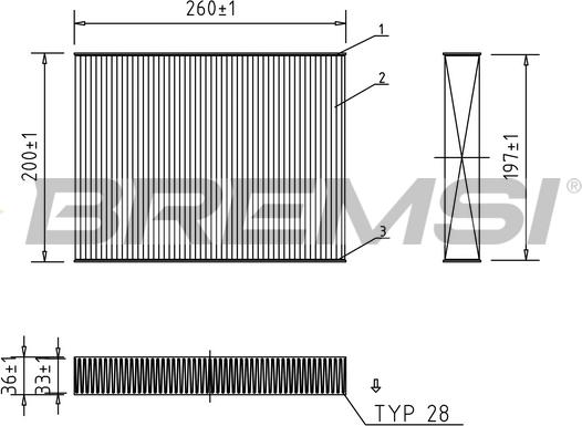 Bremsi FC0459A - Filtrs, Salona telpas gaiss ps1.lv