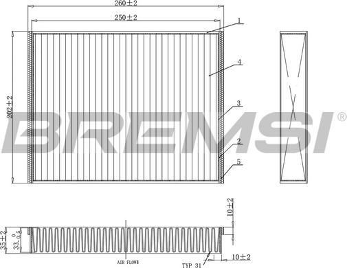 Bremsi FC0459C - Filtrs, Salona telpas gaiss ps1.lv