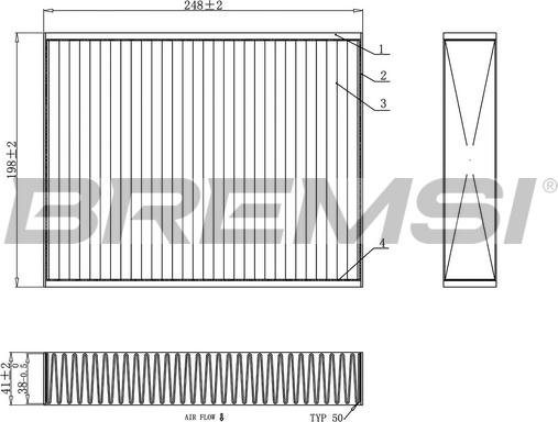 Bremsi FC0455 - Filtrs, Salona telpas gaiss ps1.lv