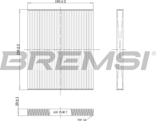 Bremsi FC0451C - Filtrs, Salona telpas gaiss ps1.lv