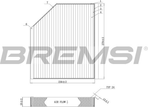 Bremsi FC0406C - Filtrs, Salona telpas gaiss ps1.lv