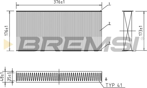 Bremsi FC0403C - Filtrs, Salona telpas gaiss ps1.lv