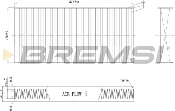 Bremsi FC0403 - Filtrs, Salona telpas gaiss ps1.lv