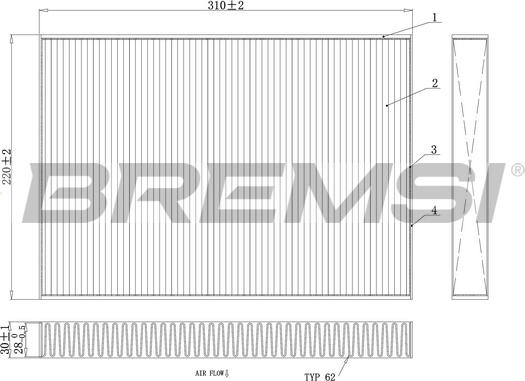 Bremsi FC0410 - Filtrs, Salona telpas gaiss ps1.lv