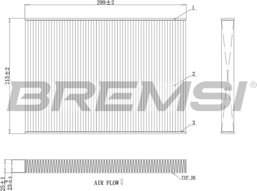 Bremsi FC0412C - Filtrs, Salona telpas gaiss ps1.lv