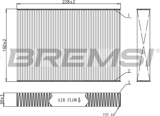 Bremsi FC0481C - Filtrs, Salona telpas gaiss ps1.lv