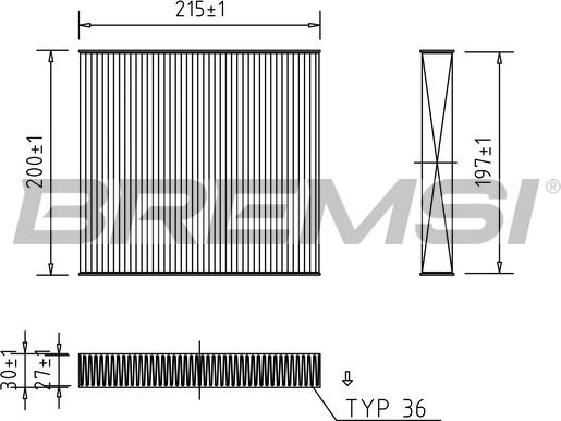 Bremsi FC0431 - Filtrs, Salona telpas gaiss ps1.lv