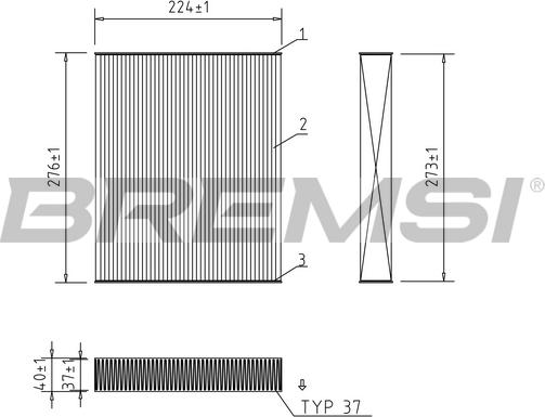 Bremsi FC0422 - Filtrs, Salona telpas gaiss ps1.lv