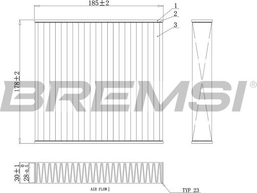 Bremsi FC0427A - Filtrs, Salona telpas gaiss ps1.lv