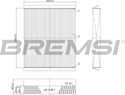 Bremsi FC0501C - Filtrs, Salona telpas gaiss ps1.lv