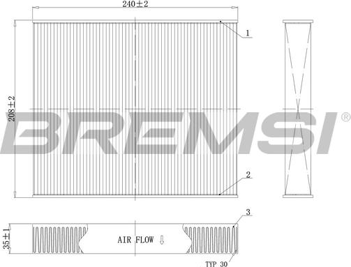 Bremsi FC0094C - Filtrs, Salona telpas gaiss ps1.lv