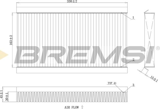 Bremsi FC0090A - Filtrs, Salona telpas gaiss ps1.lv