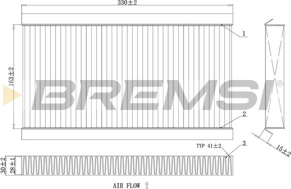 Bremsi FC0090C - Filtrs, Salona telpas gaiss ps1.lv