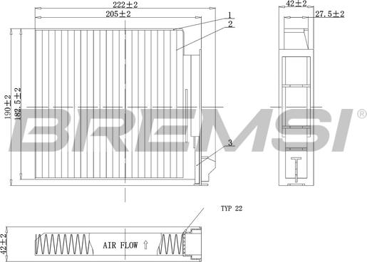 Bremsi FC0093C - Filtrs, Salona telpas gaiss ps1.lv