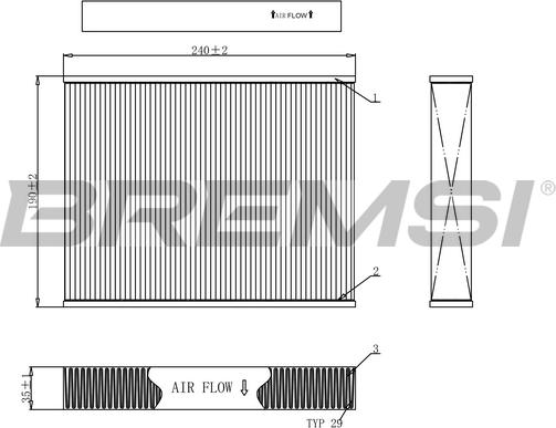 Bremsi FC0092C - Filtrs, Salona telpas gaiss ps1.lv
