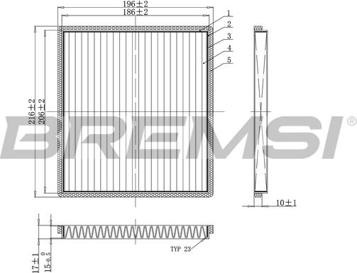 Bremsi FC0089A - Filtrs, Salona telpas gaiss ps1.lv