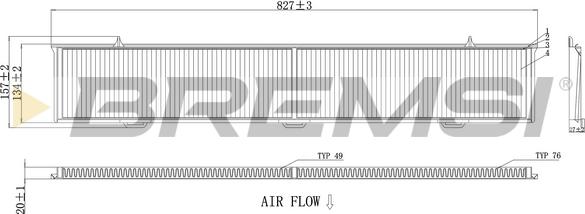 Bremsi FC0085A - Filtrs, Salona telpas gaiss ps1.lv