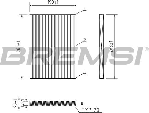 Bremsi FC0076A - Filtrs, Salona telpas gaiss ps1.lv