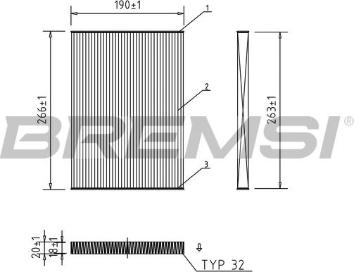 Bremsi FC0076 - Filtrs, Salona telpas gaiss ps1.lv