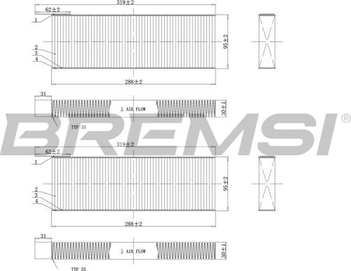 Bremsi FC0071C - Filtrs, Salona telpas gaiss ps1.lv