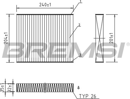 Bremsi FC0073C - Filtrs, Salona telpas gaiss ps1.lv