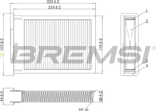 Bremsi FC0077C - Filtrs, Salona telpas gaiss ps1.lv