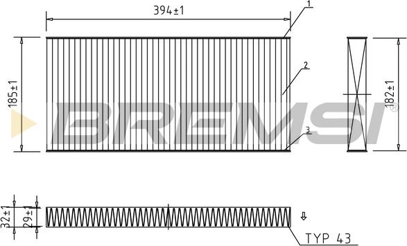 Bremsi FC0164A - Filtrs, Salona telpas gaiss ps1.lv