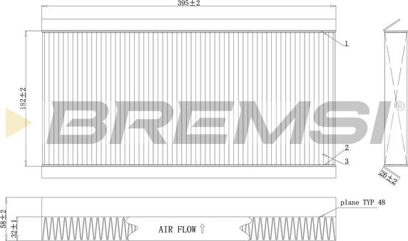 Bremsi FC0164C - Filtrs, Salona telpas gaiss ps1.lv