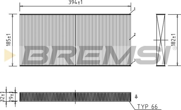 Bremsi FC0164 - Filtrs, Salona telpas gaiss ps1.lv