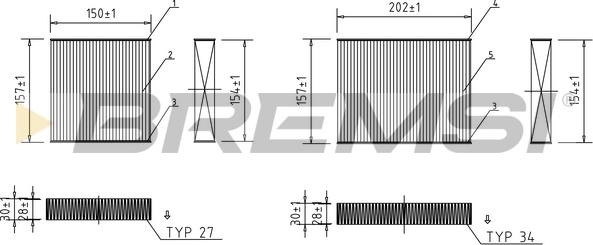 Bremsi FC0166 - Filtrs, Salona telpas gaiss ps1.lv