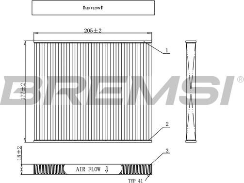 Bremsi FC0162 - Filtrs, Salona telpas gaiss ps1.lv