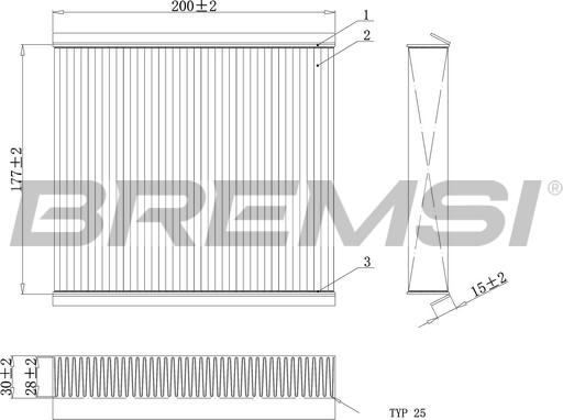 Bremsi FC0167C - Filtrs, Salona telpas gaiss ps1.lv