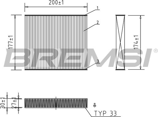 Bremsi FC0167 - Filtrs, Salona telpas gaiss ps1.lv